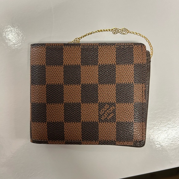 Louis Vuitton Brown and Black Checkered Wallet - Picture 1 of 3